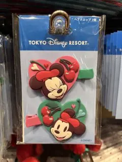 【ヘアクリップセット】ディズニー パルパルーザ ミニー さくらんぼ