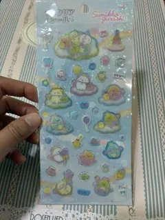 すみっコぐらし ラメクリアシール 1シート　シール　サンエックス　シール交換