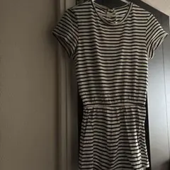 American Apparel ストライプ 半袖ミニロンパース