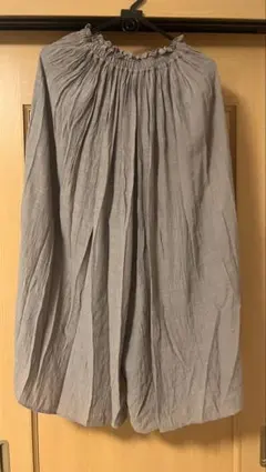 ウエストゴム　ベージュ　ガウチョパンツ　Mサイズ　Honeys