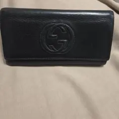 GUCCI 長財布 ブラック レザー インターロッキングGのサムネイル