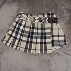 希少カラー✨　バーバリーブルーレーベル　スカート　ミニスカート　ベルト　38