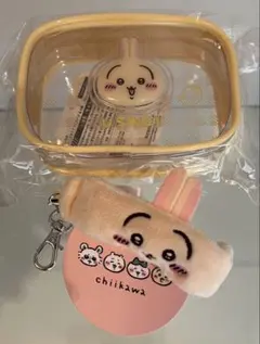 ちいかわ ぷっくりクリアミニポーチ・リストバンドキーホルダー うさぎ