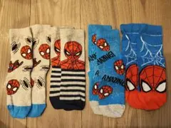 スパイダーマン キッズ靴下 4足セット