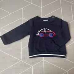 Jacadi ジャカディ 車柄 トレーナー ネイビー