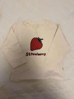 Aostaストロベリーイラスト長袖Tシャツ