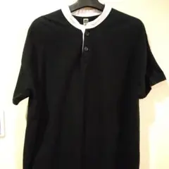 DANA FAINEUIL 半袖ポロシャツ 黒/ホワイト