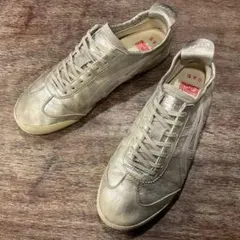 オニツカタイガー メキシコ66 デラックス ダメージ加工 TH3N5L 24cm