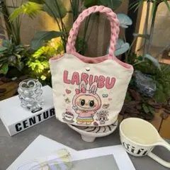 ハンドバッグ トートバック 登園通学　通勤用　ラブブ　うさぎ　可愛い　布
