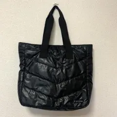 VOLVO 黒 キルティング トートバッグ