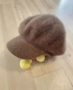 キャスケット　ファー　帽子