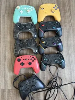 【ジャンク品】Nintendo Switch プロコン 9個セット