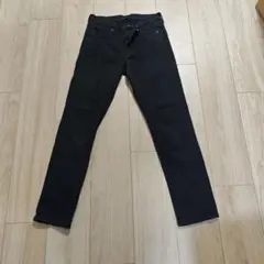 UNIQLO JEANS ブラック スリムフィット 25