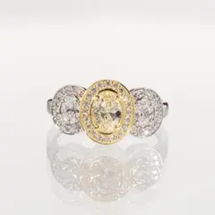計2.506ct ヘイロー ダイヤモンドリング PT900 ダイヤ 2ctアップ