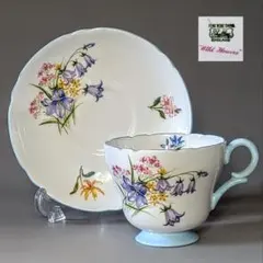 Shelley シェリー ワイルドフラワーカップ＆ソーサー 英国ヴィンテージ シェリー ワイルドフラワー ビンテージ Shelley カップ＆ソーサー 英国