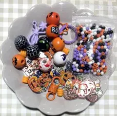 L46 ハロウィンビーズ　プレート　詰め合わせ