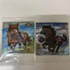 サラブ烈闘　デフォルメシールオーナーズ ダイワスカーレット・ナリタブライアン