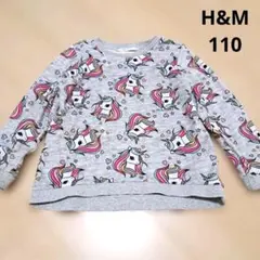 【美品】H&M ユニコーン 長袖カットソー 110