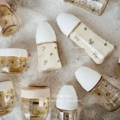 comme moi オリーブ柄 哺乳瓶 200ml 2本セット