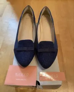 NUOVO パンプス ネイビー　レース　新品 未使用 XS