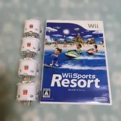 動作確認済モーションプラス4個付きWiiスポーツリゾート中古品