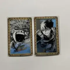僕のヒーローアカデミア ヒロアカ 原画展　箔押しクリアカード 轟焦凍　2枚セット