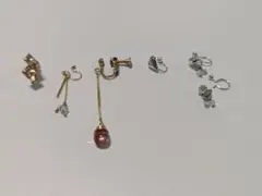 イヤリング　ノンホールピアス　片方だけ　まとめ売り　セット　 ゴールド 　小さめ