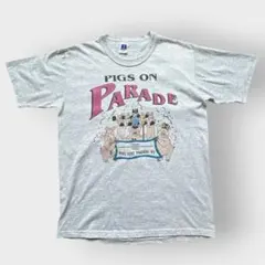 ラッセルアスレティック Tシャツ M グレー 90s USA製 シングルステッチ