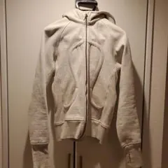 lululemon クロップド フルジップ パーカー ホワイト - メルカリ