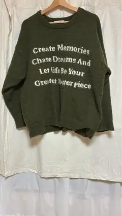 chocol raffine robe オリーブ トレーナー F