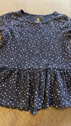 GAP ハート柄 ネイビー シャツ 3歳用