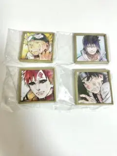 NARUTO　ナルト　3Dレリーフスタンド　ガチャ 4種セット