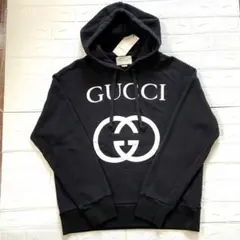 【美品】GUCCI グッチ インターロッキング センターロゴパーカー 黒 L 2025年最新】gucci インターロッキング パーカーの人気アイテム - メルカリ