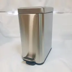 ゴミ箱 5L 蓋付き 四角形 小型 スリム つや消しステンレススチールのサムネイル