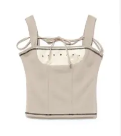 トップス andmary Luca stitch tops beige andmary Luca stitch tops beige - メルカリ
