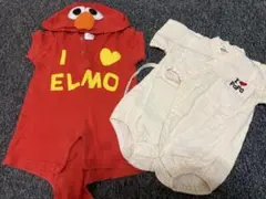 エルモ フード付きロンパース ユニバ 甚平セットのサムネイル
