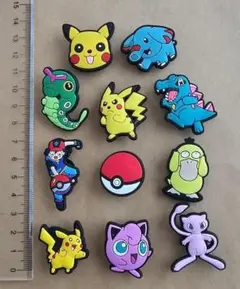 クロックス ジビッツ アクセサリー　ポケモン・ピカチュ－...　11点セット