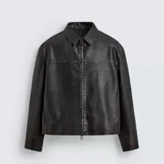 2026年最新】ZARA メンズ レザージャケット・ライダースの人気アイテム