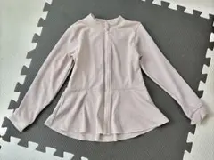 ジップアップラッシュガード サイズ110 薄いピンク