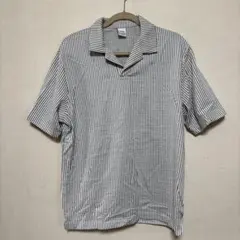 ZARA ストライプ 半袖シャツ Lサイズ