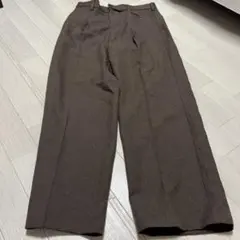 GU ブラウン ワイドパンツ