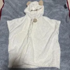 ベビー　くまさん　バスポンチョ　綿100