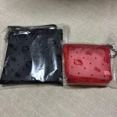 ２点セット　新品　ハローキティ　メッシュポーチ　ローリーズファームのサムネイル