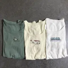 【未着用】肌着3枚セット 110 子供服　キッズ　自転車・車・電車