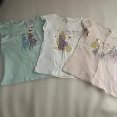 ディズニープリンセス Tシャツ 110cm 3枚セット