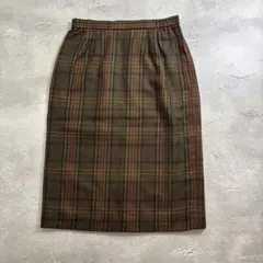 タイトスカート ミモレ丈 ひざ丈 チェック柄のサムネイル