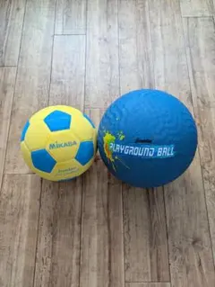 MIKASA サッカーボール、 Franklin プレイグランドボール2個セット