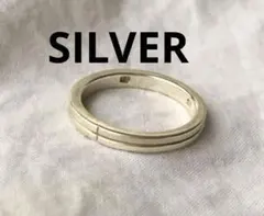 ビンテージ　ライン入り　シルバー　リング　SILVER　シンプルのサムネイル