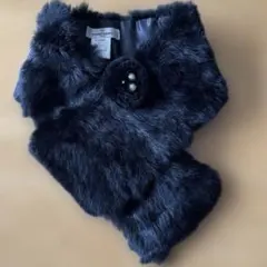 ギャラリービスコンティ　ファーマフラーブラック