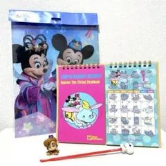 ディズニーグッズまとめ売り　5品　新品未使用　七夕ファイル、ハンカチ、カードなど